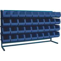 KLETON CB184 Louvered Rack with Bins, 36 Bins, 72" W x 15" D x 40" H