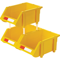 KLETON CB261 Bac empilable & &agrave; suspendre, 4-13/16" la, 3-3/16" h x 7-1/8" p, Jaune