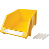KLETON CB265 Bac empilable & &agrave; suspendre, 8-3/16" la, 6-3/16" h x 14" p, Jaune