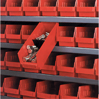 Shelf Bins, 8-3/8" W x 4" H x 11-5/8" D, Red, 30 lbs. Capacity  CC394 | TENAQUIP