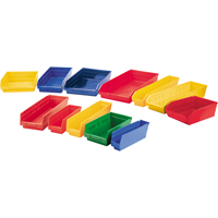 Quantum Storage System QSB109YL Bacs de rangement pour tablettes, 11-1/8" la x 4" H x 11-5/8" p, Jaune, Capacit&eacute; 30 lb