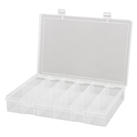 Compact Polypropylene Compartment Cases, 13-1/8" W x 9" D x 2-5/16" H, 18 Compartments CB503 | TENAQUIP