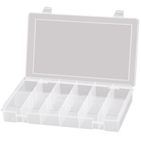 Compact Polypropylene Compartment Cases, 11" W x 6-3/4" D x 1-3/4" H, 12 Compartments  CB509 | TENAQUIP