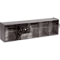 Quantum Storage System QTB305GY Syst&egrave;me de casiers modulaires Tip-Out, 23-5/8" la x 5-1/4" p x 6-1/2" h, 5 tiroirs