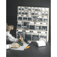 Quantum Storage System QTB309IV Syst&egrave;me de casiers modulaires Tip-Out, 23-5/8" la x 2-1/2" p x 3-1/8" h, 9 tiroirs