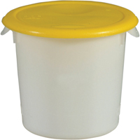 Rubbermaid FG572100WHT Contenants ronds, 7-4/5" ha x 8-1/2" p, Capacit&eacute; de 3,79 L, Blanc