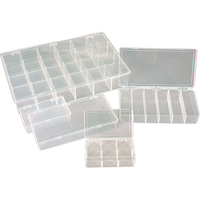 Flambeau K166-36 K-Resin Compartment Box, Plastic, 36 Slots, 6-9/16" W x 9-5/8" D x 1-1/2" H, Transparent