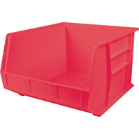 Quantum Storage System QUS270RD Ultra Stack & Hang Bin, 16-1/2" W x 11" H x 18" D, Red
