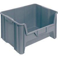 Quantum Storage System QGH700GY Giant Stacking Containers, 19-7/8" W x 12-7/16" H x 15-1/4" D, Grey