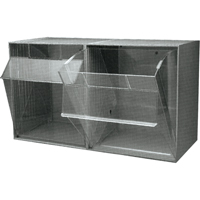 Quantum Storage System QTB302GY Tip-Out Bins Modular Storage System, 23-5/8" W x 11-7/8" D x 13-7/8" H, 2 Drawers