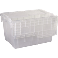 Orbis 6706789 Flipak&reg; Polypropylene Plastic (PP) Distribution Containers, 21.8" x 15.2" x 12.9", Clear