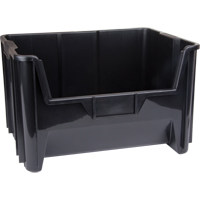 Quantum Storage System QGH700BR Recycled Shelf Bins, 19.875" W x 19.875" D x 12.4375" H, Black