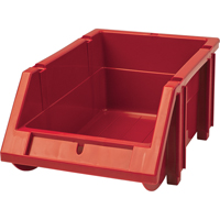 KLETON CC242 Bac empilable & &agrave; suspendre, 4-13/16" la, 3-3/16" h x 7-1/8" p, Rouge