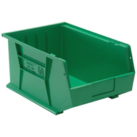 Quantum Storage System QUS255GN Ultra Stack & Hang Bin, 11" W x 8" H x 16" D, Green