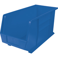 Quantum Storage System QUS265BL Ultra Stack & Hang Bin, 8-1/4" W x 9" H x 18" D, Blue
