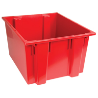 Quantum Storage System SNT230RD Stack & Nest Totes, 13" x 23.5" x 19.5", Red
