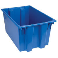Quantum Storage System SNT240BL Stack & Nest Totes, 12" x 23.5" x 15.5", Blue