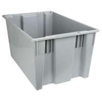 Quantum Storage System SNT300GY Contenants Stack & Nest, 15" x 29,5" x 19,5", Gris