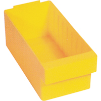 Quantum Storage System QED601YL Euro Drawer Bins, 5-9/16" W x 5" H x 11-5/8" D, Yellow, 50 lbs. Capacity