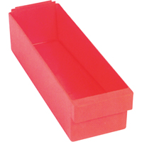 Quantum Storage System QED601RD Euro Drawer Bins, 5-9/16" W x 5" H x 11-5/8" D, Red, 50 lbs. Capacity