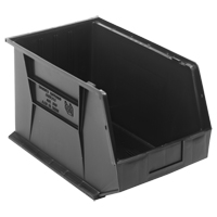 Quantum Storage System QUS260BK Bacs ultra empilable & suspendable, 11" la, 10" h x 18" p, Noir