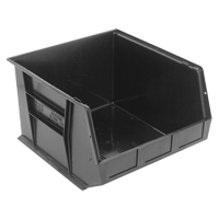 Quantum Storage System QUS270BK Ultra Stack & Hang Bin, 16-1/2" W x 11" H x 18" D, Black