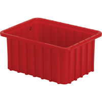Lewis Bins+ 6000302 Contenant Divider Box, Poly&eacute;thyl&egrave;ne, 9,8" la x 7,3" p x 5" h, Rouge