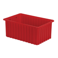 Lewis Bins+ 6000802 Contenants Divider Box, Poly&eacute;thyl&egrave;ne, 16,5" la x 10,9" p x 7" h, Rouge