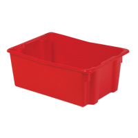 Lewis Bins+ 550012 Contenants Stack-N-Nest Polylewton, 10,5" x 26,1" x 18,7", Rouge