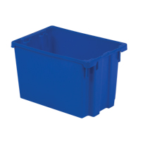 Lewis Bins+ 5740007 Contenants Stack-N-Nest Polylewton, 12,1" x 19,4" x 12,9", Bleu