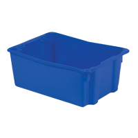 Lewis Bins+ 5500017 Contenants Stack-N-Nest Polylewton, 10,5" x 26,1" x 18,7", Bleu