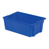 Lewis Bins+ 5800717 Polylewton Stack-N-Nest&reg; Containers, 10.5" x 28.4" x 18.7", Blue