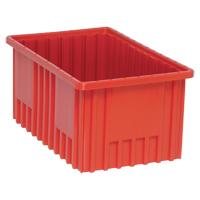 Quantum Storage System DG92080RD Contenants Divider Box, Plastique, 16,5" la x 10,9" p x 8" h, Rouge