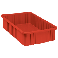 Quantum Storage System DG93060RD Contenants Divider Box, Plastique, 22,5" la x 17,5" p x 6" h, Rouge