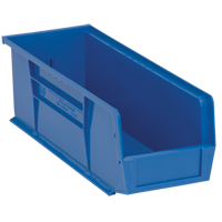 Quantum Storage System QUS234BL Bacs ultra empilable & suspendable, 5-1/2" la, 5" h x 14-3/4" p, Bleu