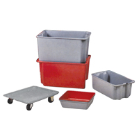 Stack-N-Nest<sup>®</sup> Plexton Containers, 24" W x 34.1" D x 8.1" H, Red  CD191 | TENAQUIP