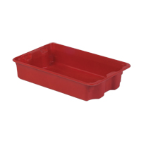 Lewis Bins+ 8017512 Contenants Stack-N-Nest de Plexton, 14,8" la x 24,3" p x 5,1" h, Rouge