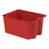 Lewis Bins+ SN2419-14D-RE Contenants Stack-N-Nest de Plexton, 19,9" la x 27,5" p x 14" h, Rouge