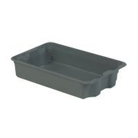 Stack-N-Nest<sup>®</sup> Plexton Containers, 14.8" W x 24.3" D x 5.1" H, Grey  CD198 | TENAQUIP