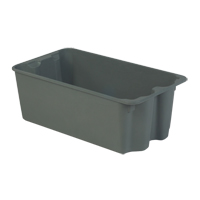 Lewis Bins+ SN2716-11P-GY Contenants Stack-N-Nest de Plexton, 16,9" la x 30,6" p x 11,1" h, Gris