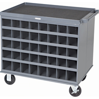 Heavy-Duty 2-Sided Mobile Carts/Work Stations, 1000 lbs. Capacity, 34" x W, 32" x H, 24" D, All-Welded CD349 | TENAQUIP