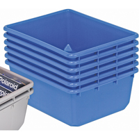 Quantum Storage System TUB2419-9BL QuanTub Nesting Totes, 19" W x 24.5" D x 9.5" H, Blue