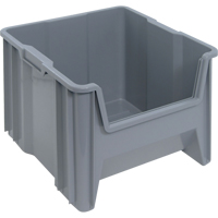 Quantum Storage System QGH800GY Giant Stacking Containers, 16.5" W x 17.5" D x 12.5" H, Grey
