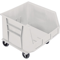 Quantum Storage System QUS275MOBIV Mobile Bin, 14" H x 16-1/2" W x 18" D, 75 lbs. Capacity, Ivory