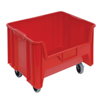 Quantum Storage System QGH705MOBRD Mobile Giant Stack Container, 12-7/16" H x 19-7/8" W x 15-1/4" D, 250 lbs. Capacity, Red