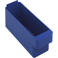 Quantum Storage System QED501BL Bacs-tiroirs Euro, 3-3/4" la x 5" H x 11-5/8" p, Bleu, Capacit&eacute; 40 lb
