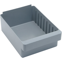 Quantum Storage System QED701GY Euro Drawer Bins, 8-3/8" W x 5" H x 11-5/8" D, Grey, 50 lbs. Capacity