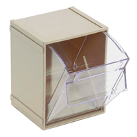 Quantum Storage System QTB405IV Individual Tip Out Bin, 4-3/4" W x 5-1/4" D x 6-1/4" H