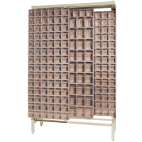 Quantum Storage System QS-305306-52IV Free-Standing Tip-Out Bins Slider System, 48" W x 18" D x 77" H, 303 Drawers
