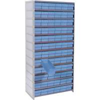  CF159 &eacute;tag&egrave;res avec tiroirs Euro, Acier, Sans boulons, Ajout, 36" la x 76" h x 12" p